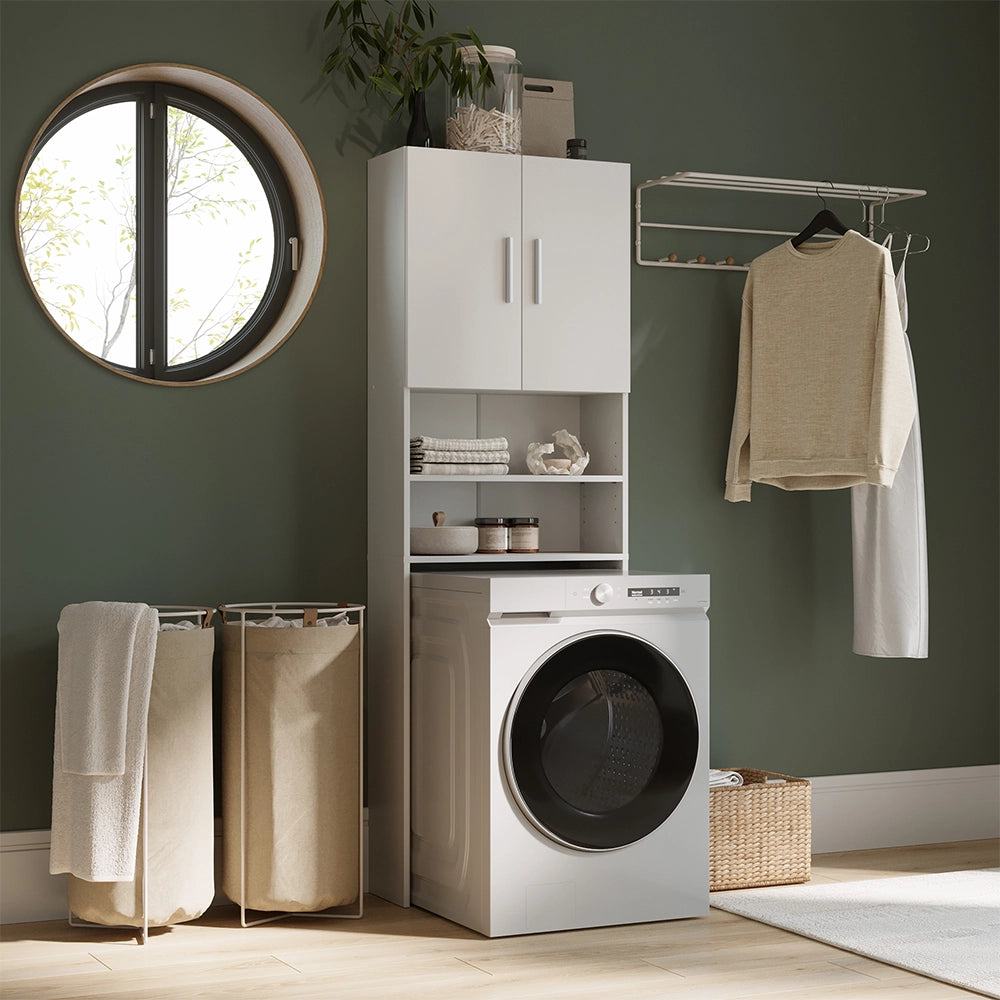 Armadietto da bagno Bianco 64 x 190 cm Vicco
