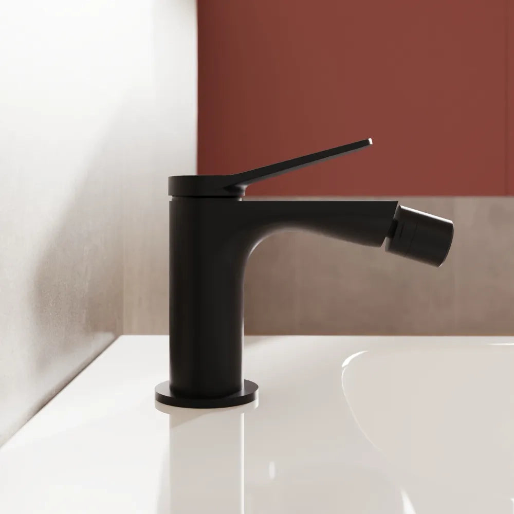Miscelatore bidet senza scarico nero opaco | Anne