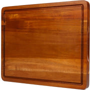 Omkeerbaar snijblok in acacia 40 x 30 cm con maniglie e solco per succo