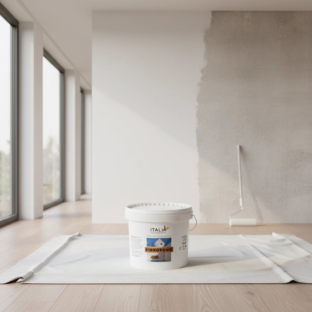 Fibrofond l fondo acrilico bianco per supporti interni ed esterni *** formato 12.5 lt, confezione 1