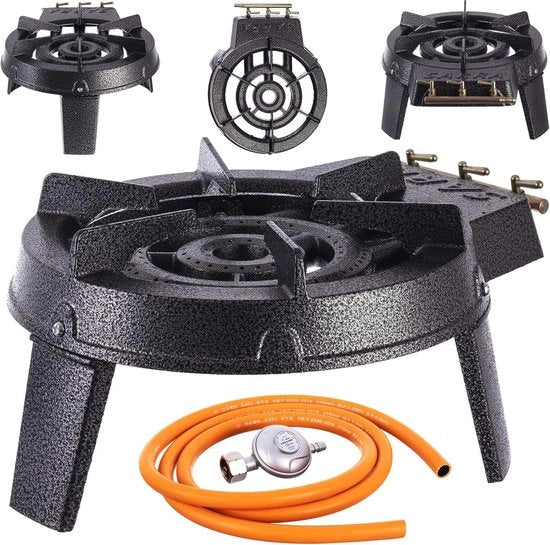 Campingcaldiera con struttura in ghisa e 9,8 kW di potenza