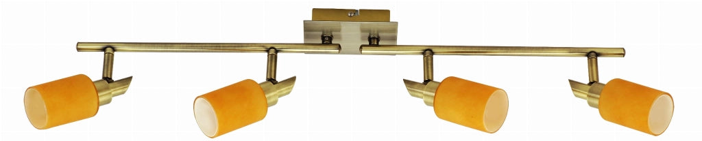 Plafoniera Candellux Tukan 4xG9 metallo patina arancio