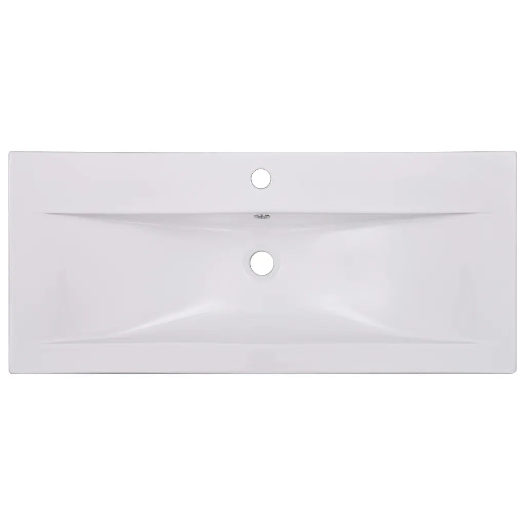 Lavabo da Incasso 91x39,5x18,5 cm in Ceramica Bianco 145063