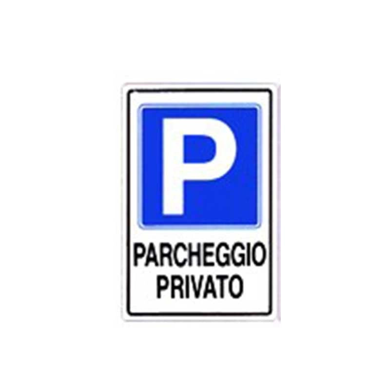Cartello parcheggio privato cm 20X30