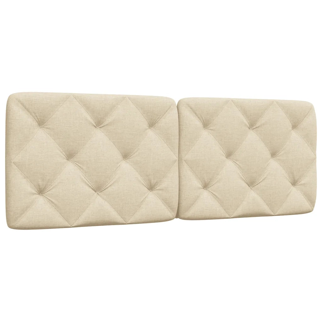 Cuscino Testiera Crema 120 cm in Tessuto