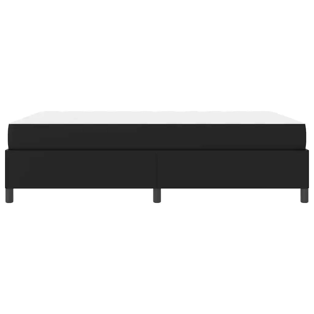 Struttura del letto con materasso Nero 140 x 190 cm Tessuto 3398999