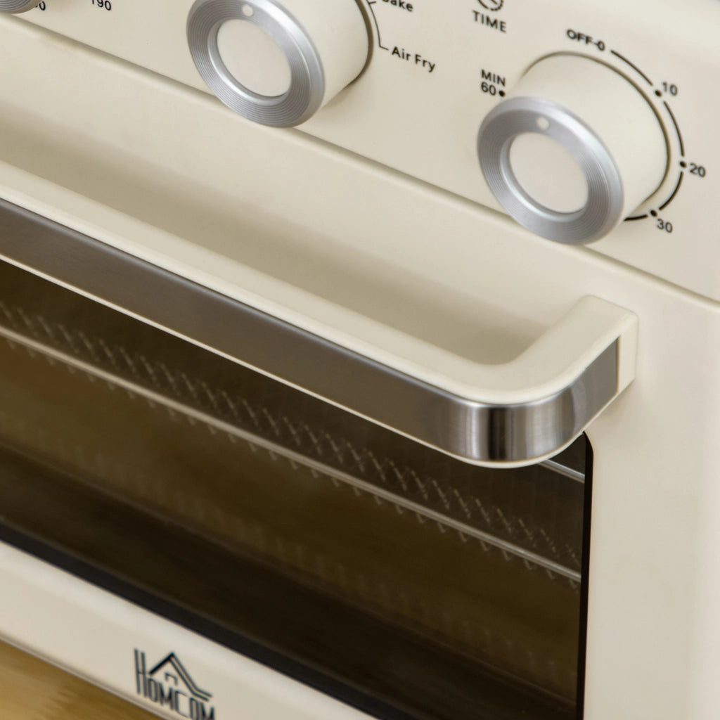 Mini Forno Ventilato 20 L 1400 W 7 in 1 con Temperatura 90-230°C; Timer 60 Min e Cestello