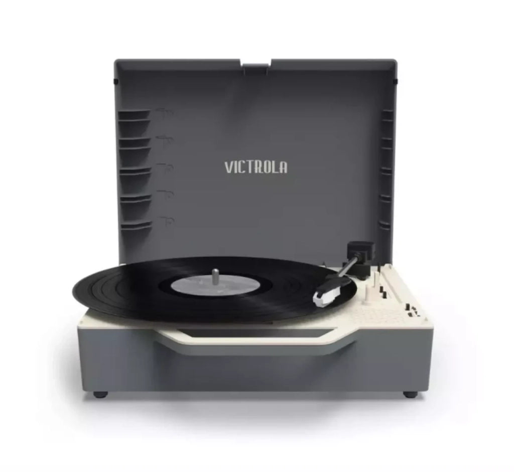 Victrola, Giradischi ReSpin, Bluetooth, Tecnologia Vinyl Stream, colore Grigio