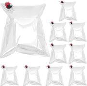Contenitore di conservazione per vino 10 pezzi - contenitori per bevande 5 litri - sacchi riutilizzabili - valigetta per liquidi - sacchi argentati - utilizzo prático - contenitore per bevande