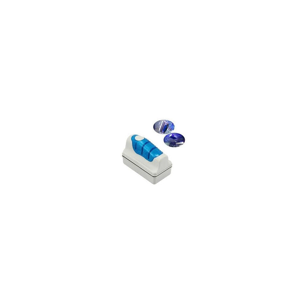 Trade Shop - Spazzola Magnetica Acquario Galleggiante Calamita Spessore 6-10mm Pulizia -