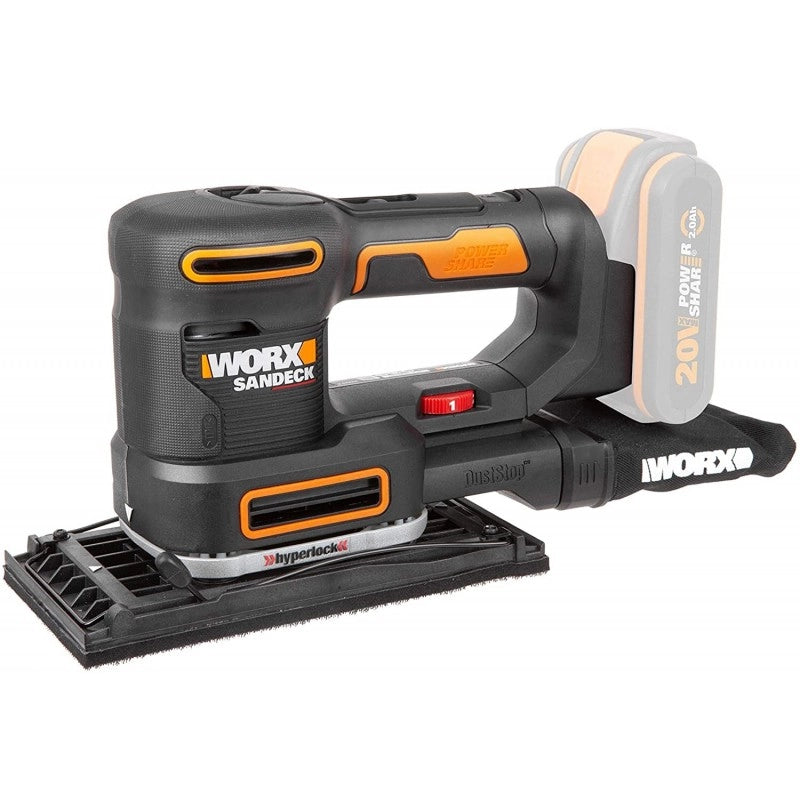 Levigatrice multifunzione WX820.9 20 Volt 5 in 1 corpo macchina per finitura e dettagli - Worx