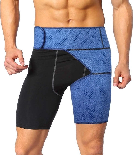 Compressiemouwen per compressie Dijen Heupondersteuning - Donna Uomo - Dijeen Compressiebandage Verstelbaar Training Genezione - Misura Unica