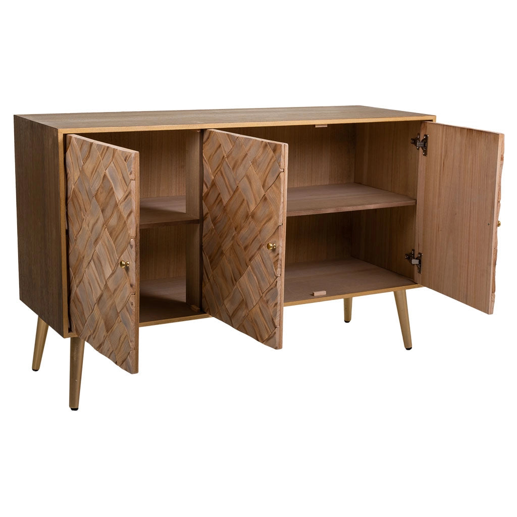 Credenza in legno marrone 120x41,5x71h