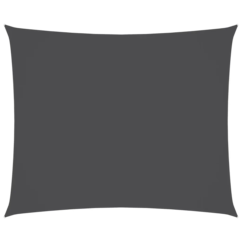 Parasole a Vela Oxford Rettangolare 2,5x3,5 m Antracite 135096