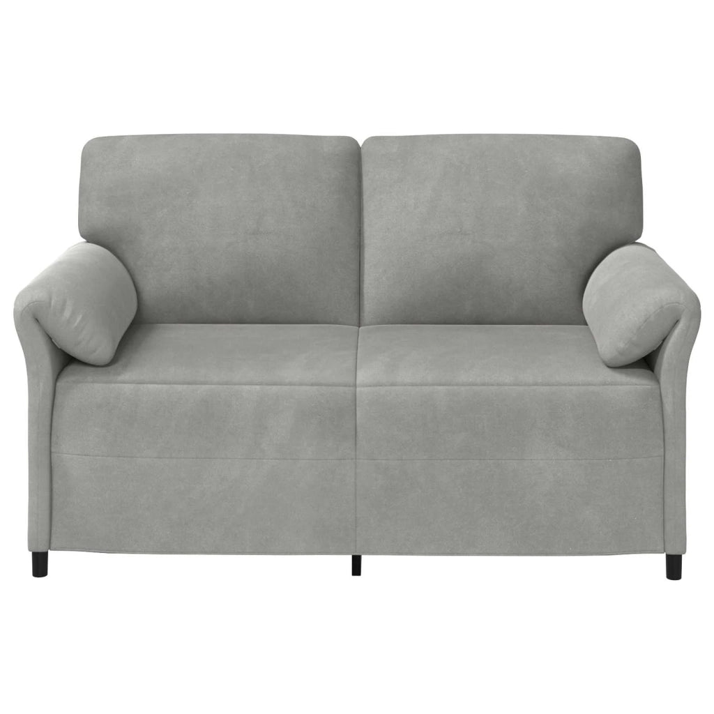 Divano a 2 Posti Grigio Chiaro 158 x 83 x 95 cm Velluto 42033953