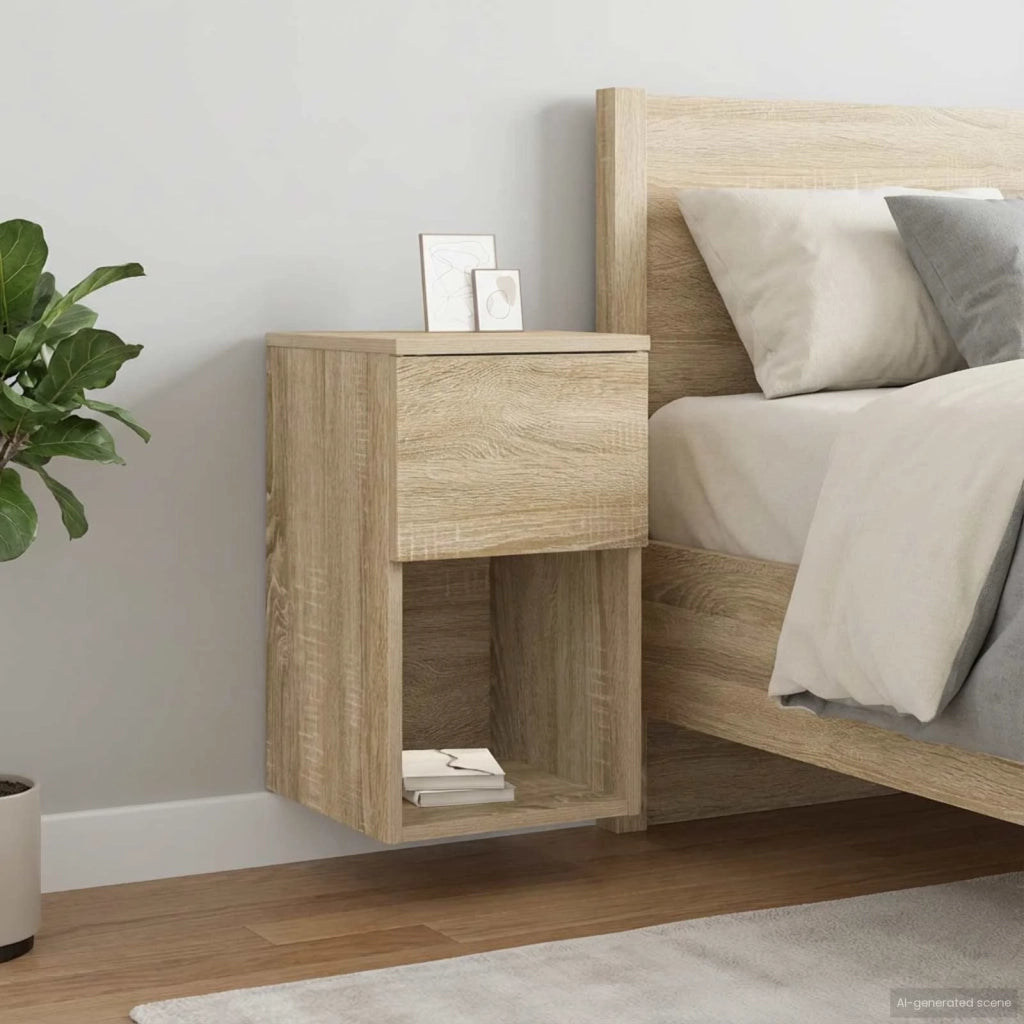 Armadietto per letto 2 pz Rovere Sonoma 29 x 31,5 x 49 cm CFW6430591