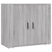 Credenza cassettiera cassettiera mobile contenitore organizer cucina soggiorno soggiorno Sonoma 80 x 33 x 70 cm derivati ​​del legno grigio 02_0036533