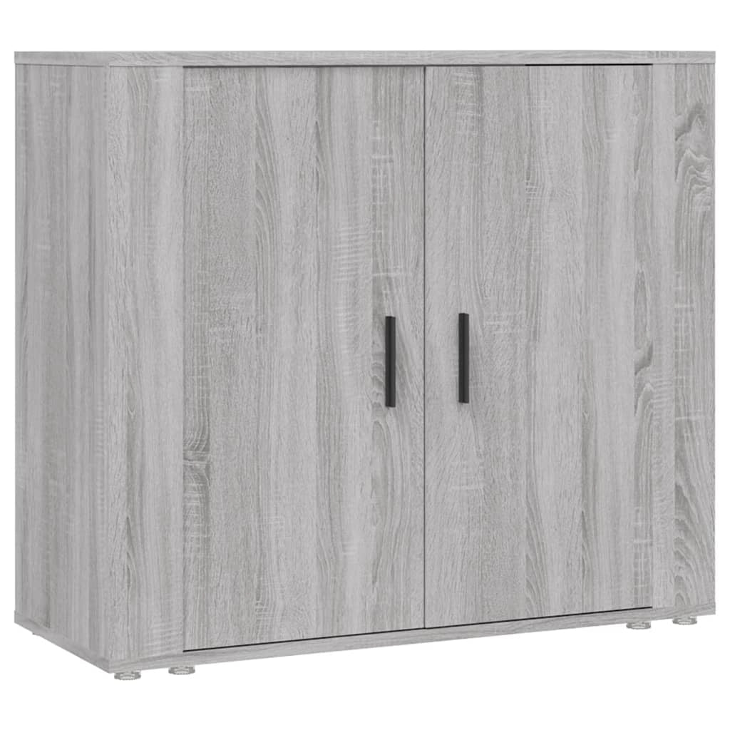 Credenza cassettiera cassettiera mobile contenitore organizer cucina soggiorno soggiorno Sonoma 80 x 33 x 70 cm derivati ​​del legno grigio 02_0036533