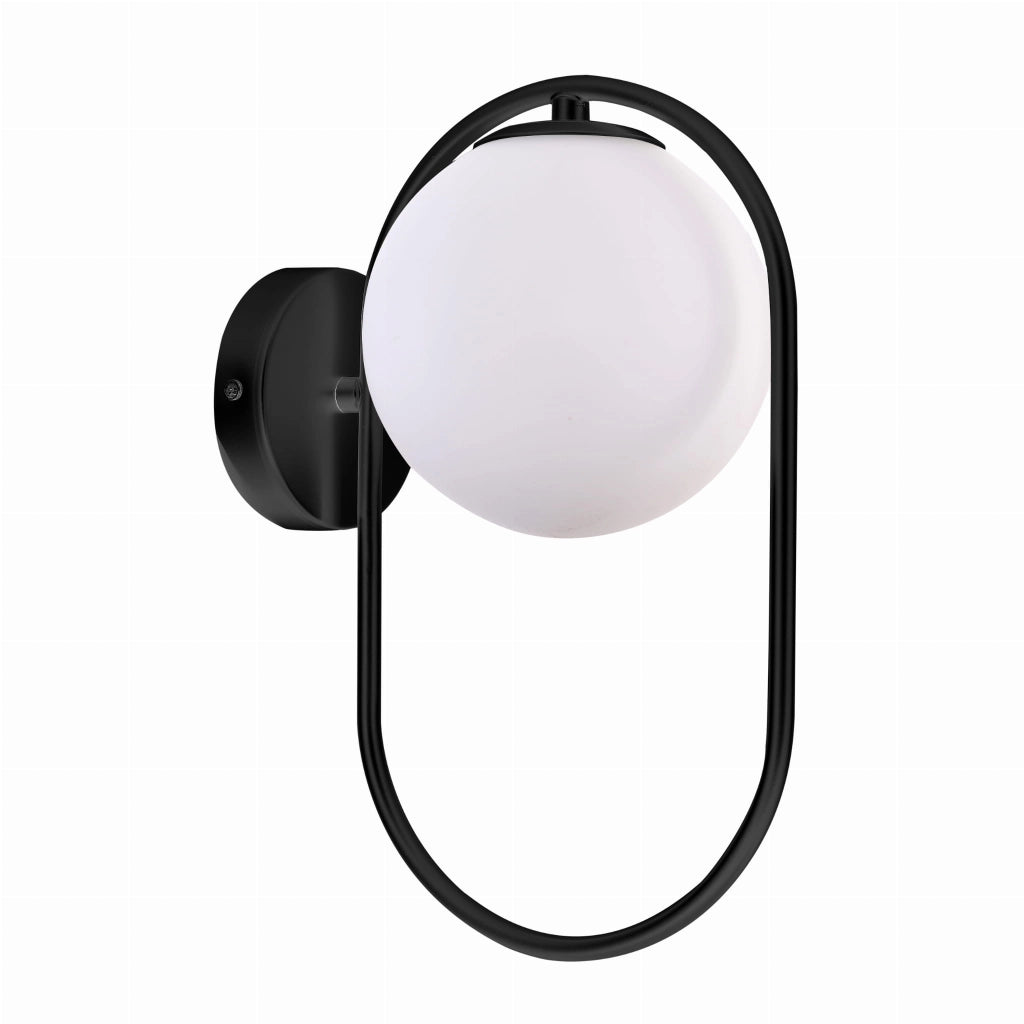 Applique da parete Candellux Cordel nero/bianco G9 28W