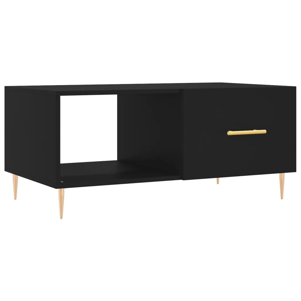Tavolino da Salotto Nero 90x50x40 cm in Legno Multistratocod mxl 79685