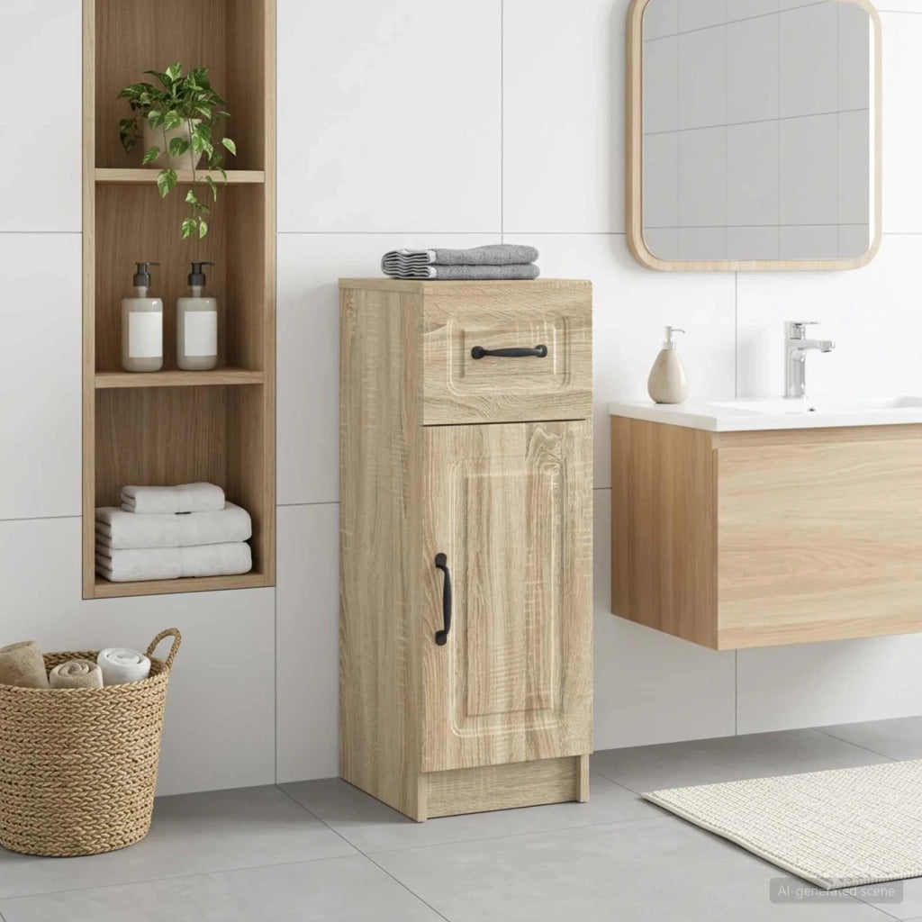 Mobiletto da Bagno UTRECHT Rovere Sonoma 30 x 31 x 77 cm 897707