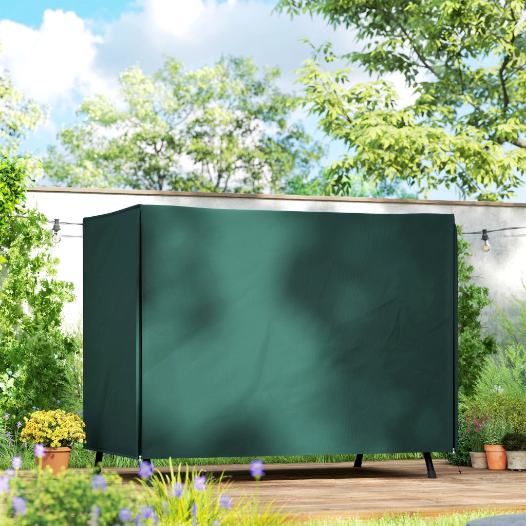 Copertura per altalena da giardino 3 posti ¨C zephmum ¨C Verde 205x124x164 cm