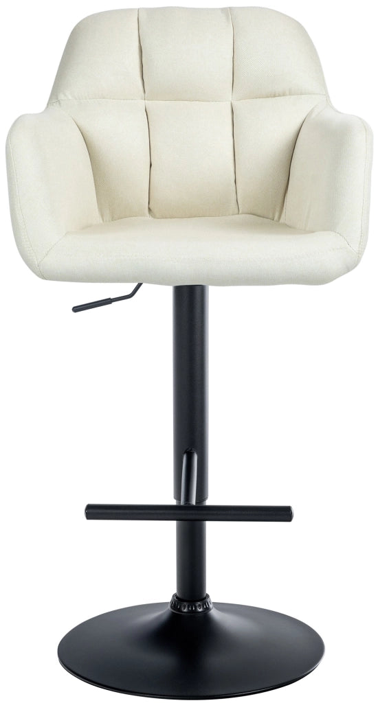 Barhocker Natoma Stoff schwarz
