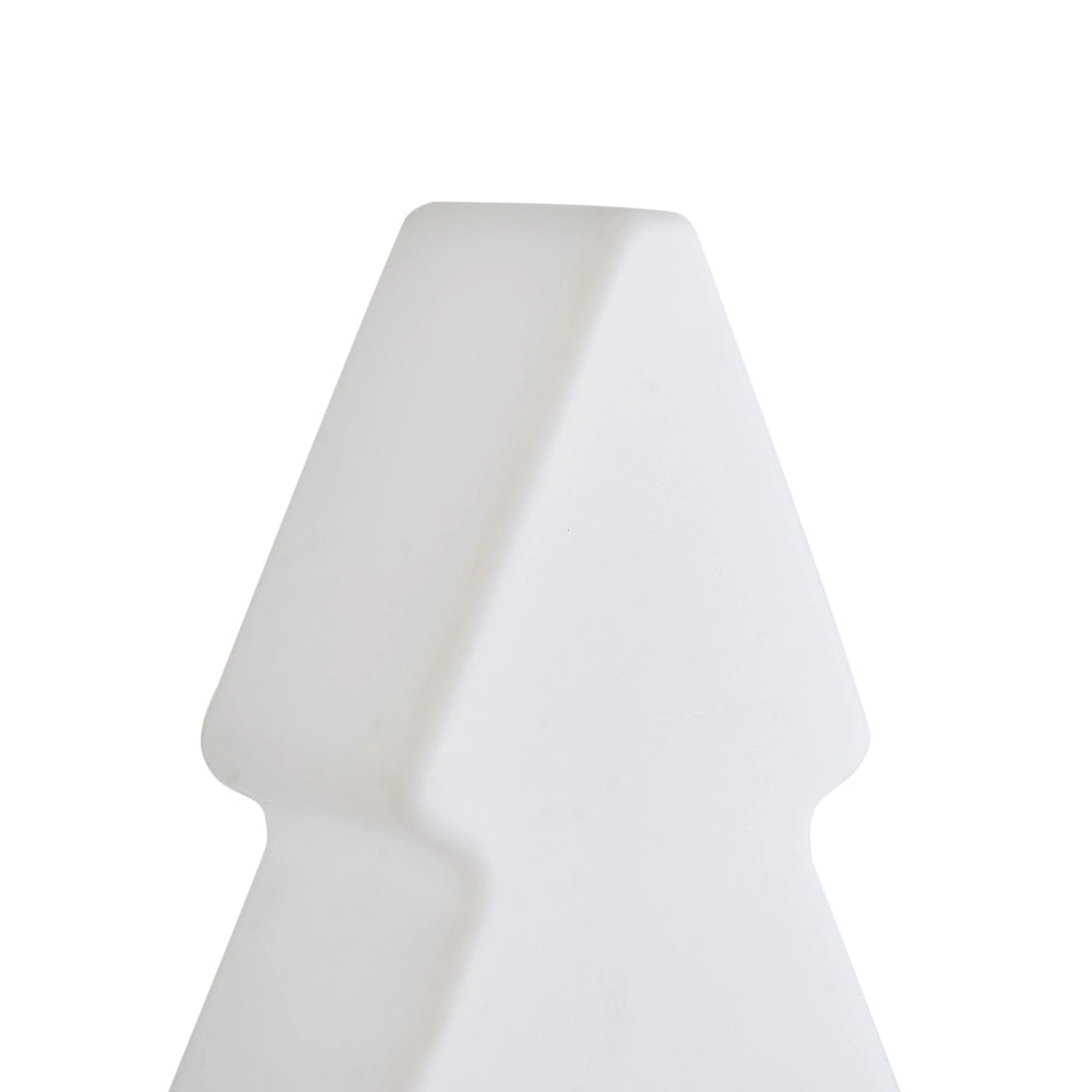 Lampada da terra decorativa a LED per esterni Design RGB Illuminazione Look moderno Materiale sintetico Forma ad albero di Natale IP54 Bianco