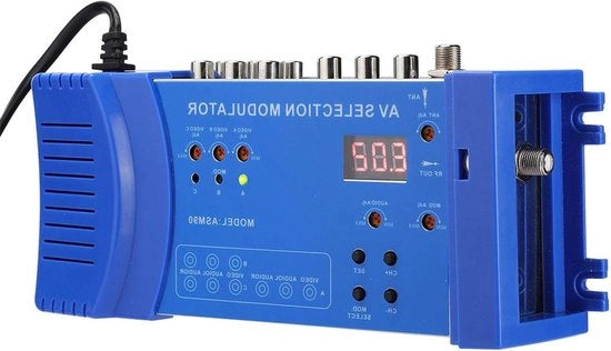 Convertitore Audio Video TV Compattibile RHF UHF Amplificatore di Segnale AC 100-240V - Modulatore RF.