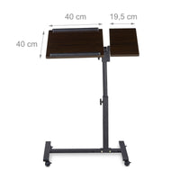 Tavolo per laptop netbook con rotelle 2013098