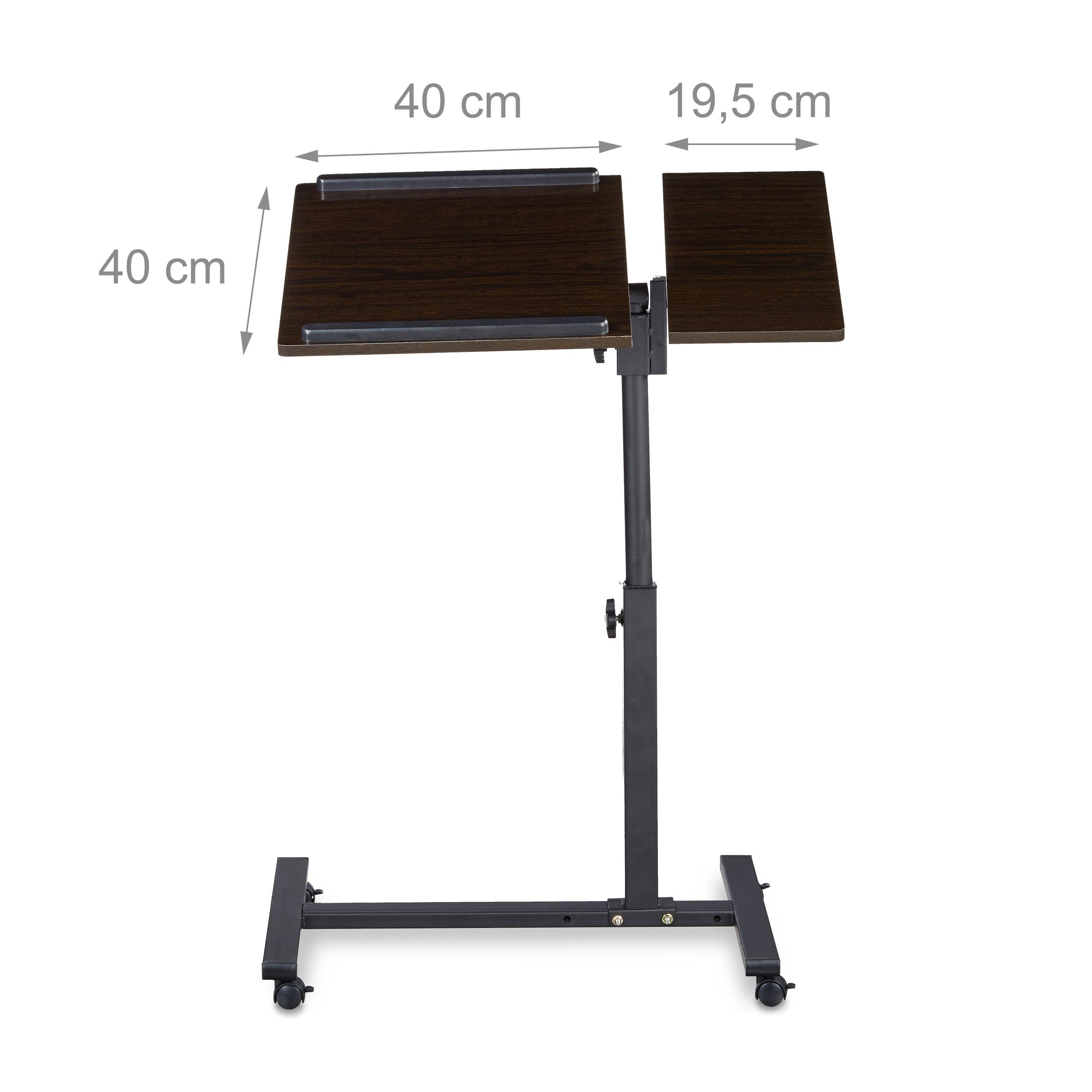 Tavolo per laptop netbook con rotelle 2013098