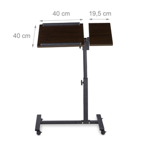 Tavolo per laptop netbook con rotelle 2013098