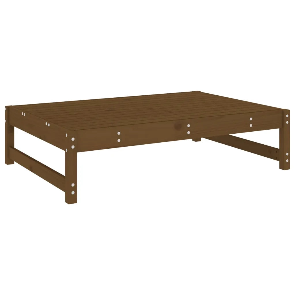 Poggiapiedi Giardino Marrone Ambra 120x80cm Legno Massello Pino 825712