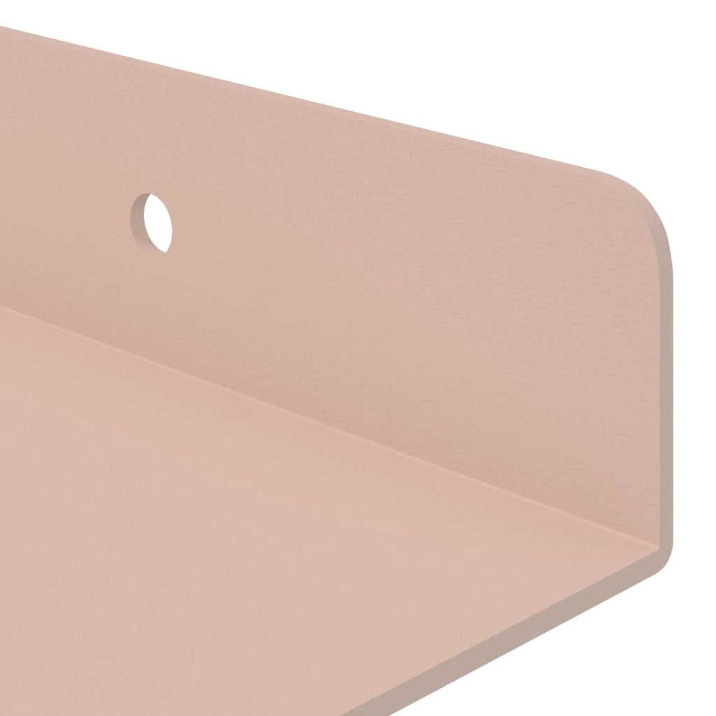 Mensola sospesa 4 pcs Rosa 40 x 8,5 x 2,5 cm Acciaio