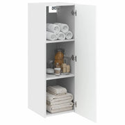 Mobiletto da Bagno | Armadio da bagno a Muro Bianco 33 x 34,5 x 100 cm