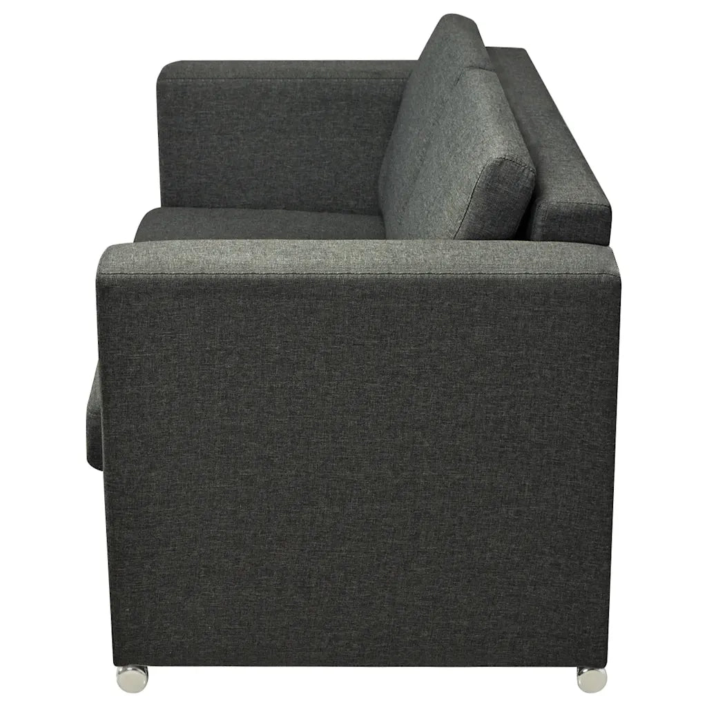 2 Pz Set di Divani in Stoffa Grigio Scuro  cod mxl 18890