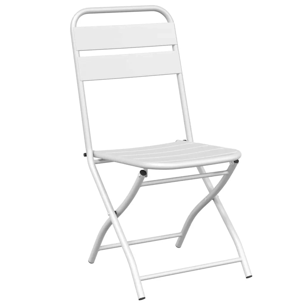 Sedia Pieghevole da Giardino 2 pcs Bianco 42 x 52 x 82cm 42002938