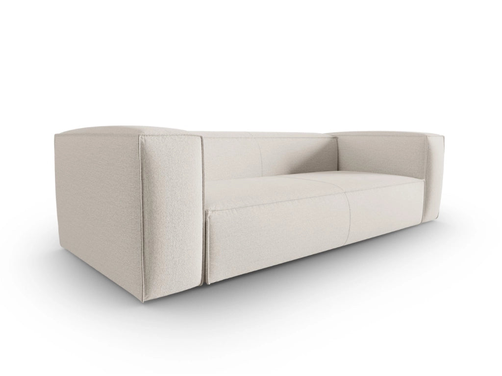 Cosmopolitan Design - Divano "Mackay" 4 posti in velluto strutturato avorio 