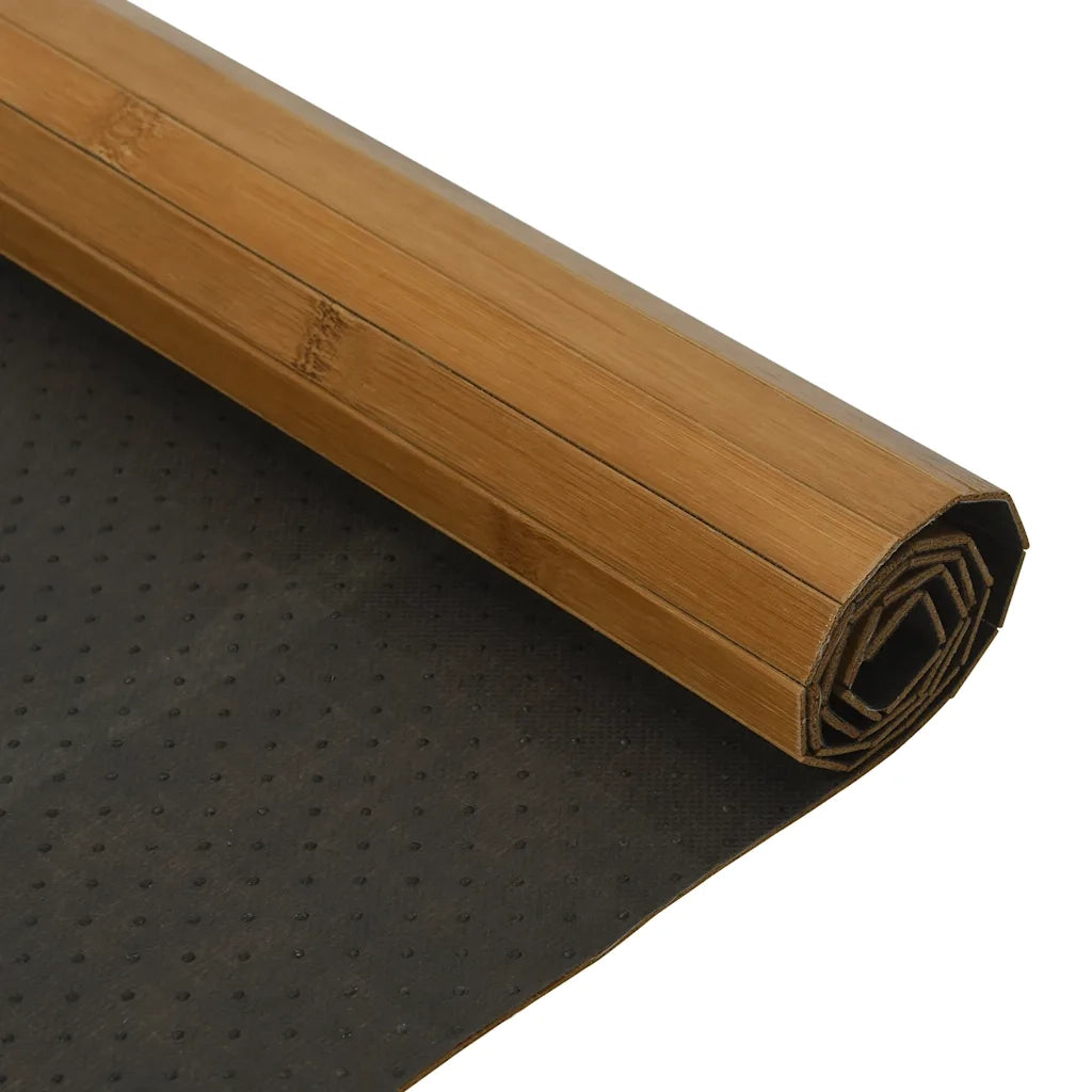 vidaXL Tappeto Rettangolare Marrone 60x200 cm in Bambù