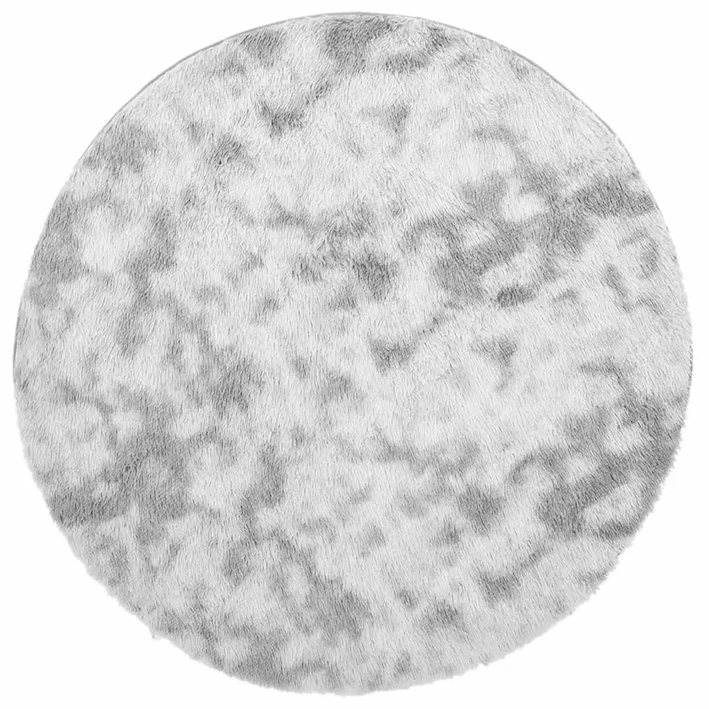 Tappeto Shaggy a Pelo Lungo NAVARRA Grigio Argento 200x200cm 4102924