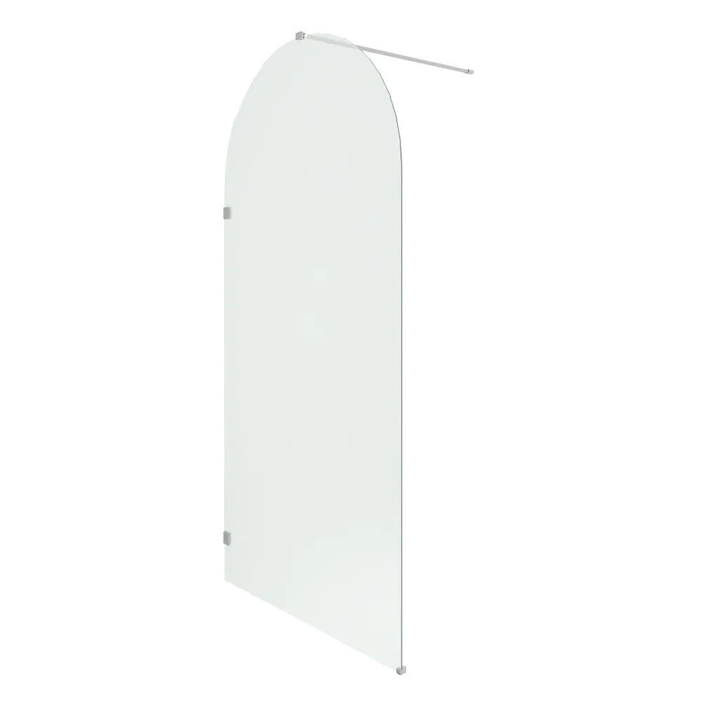 Doccia walk-in arco 120cm con cerniere cromate vetro trasparente 8mm easy clean h200| Nusa
