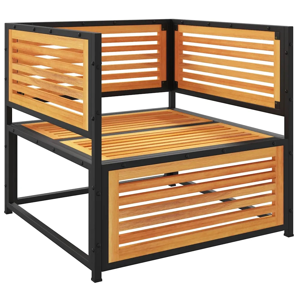 Sedia da Giardino con Cuscini in Legno Massello di Acacia CFW1599900