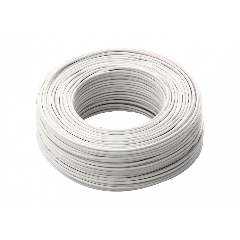 CAVO UNIFILARE ANTIFIAMMA - 2,5 MMQ BIANCO - 100 metri