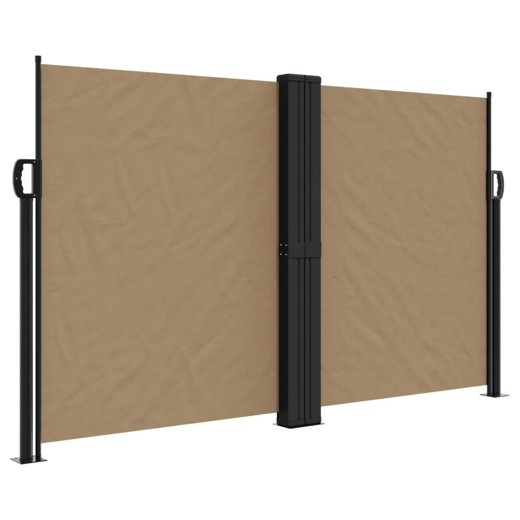 Tenda da Sole Laterale Retrattile Tortora 140x600 cm 4004619