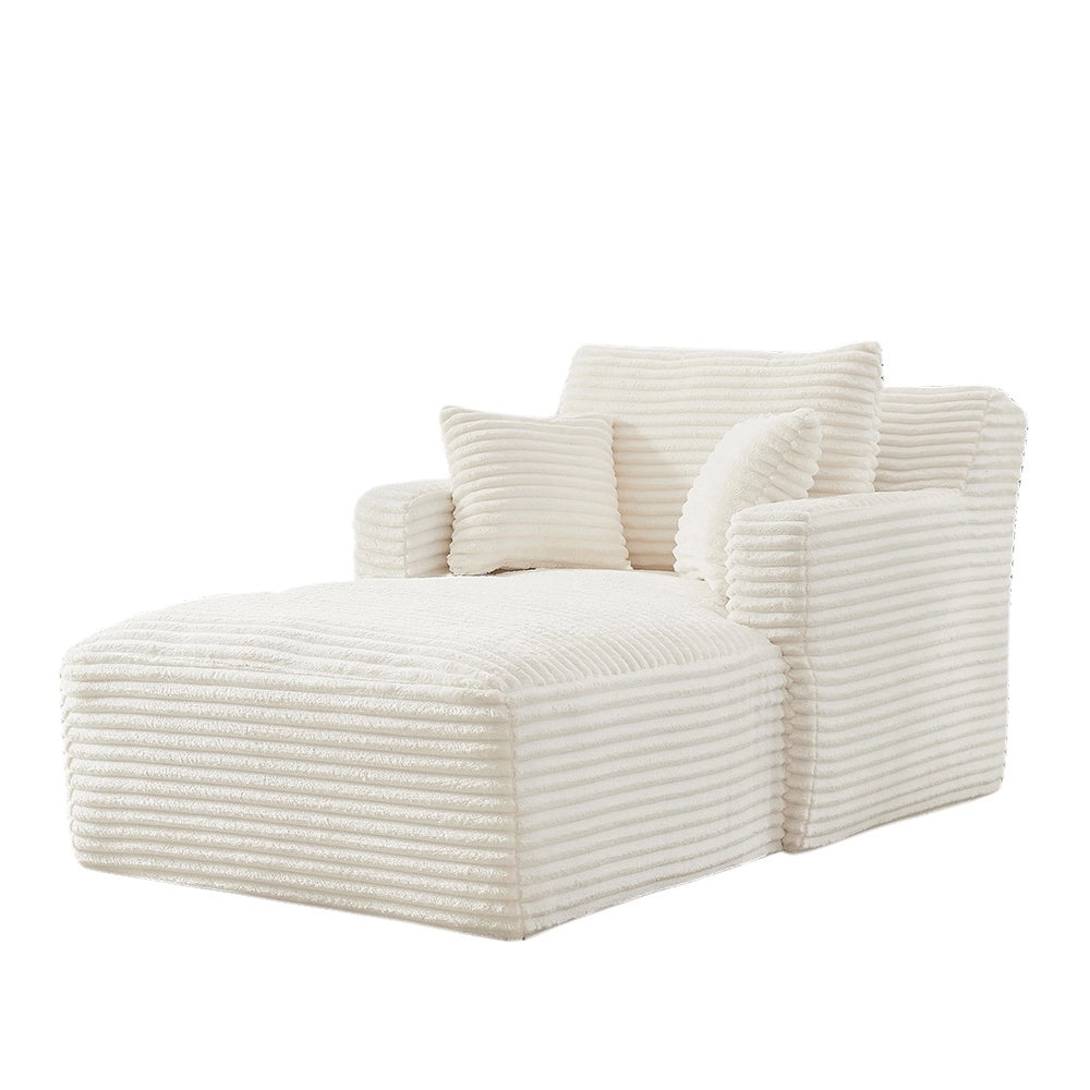 Divano letto in velluto costato - Xylo - Convertibile in chaise longue