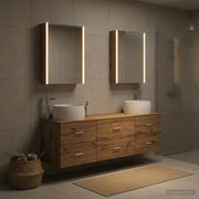 Set di mobili per il bagno 5 pcs Rovere Artigianale 3407014