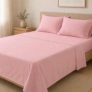 Sapatalo, set Completo Letto Singolo in Policotone, Rosa