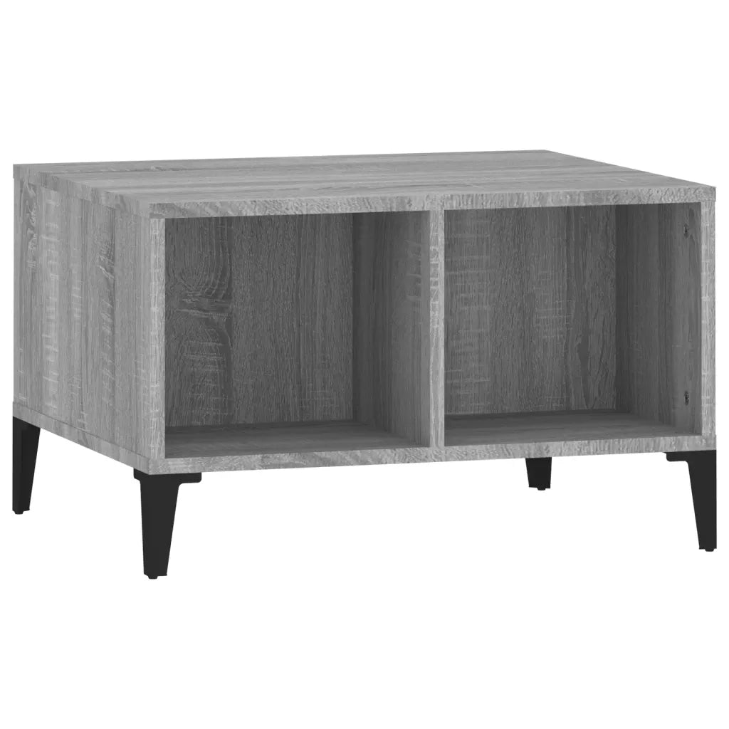 Tavolino da Salotto grigio sonoma 60x50x36,5 cm in Multistrato cod mxl 20319