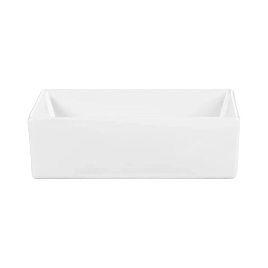 Set VANO cashmere e quercia 50cm: mobile sottolavabo con cassetti + piano per lavabo + lavabo rettangolare da appoggio