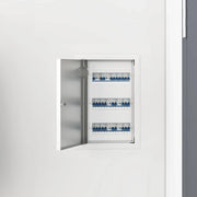vidaXL Pannello di Accesso Bianco 20 x 30 cm Acciaio